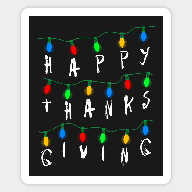 Stranger Happy Thanksgiving Sticker by SolarFlare